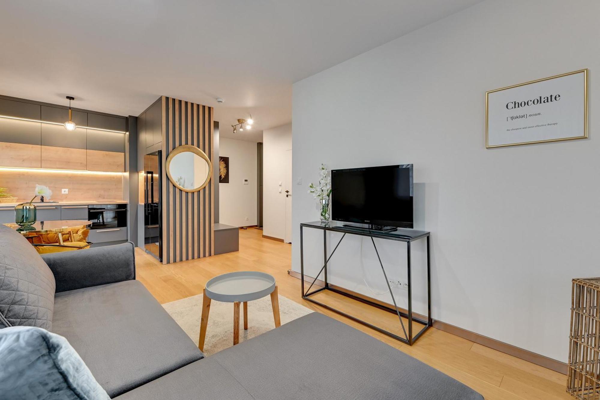 Nadmotlawie Riverside - Sauna, Gym & Parking By Downtown Apartments 格但斯克 客房 照片