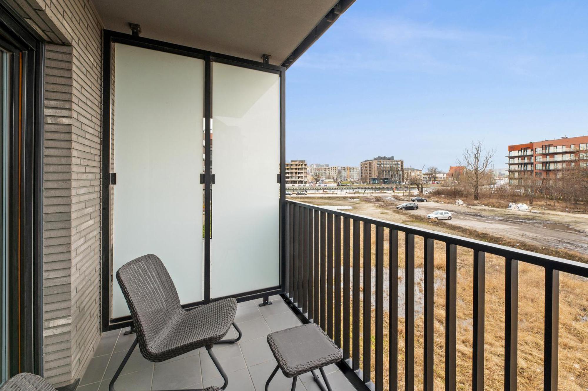 Nadmotlawie Riverside - Sauna, Gym & Parking By Downtown Apartments 格但斯克 客房 照片