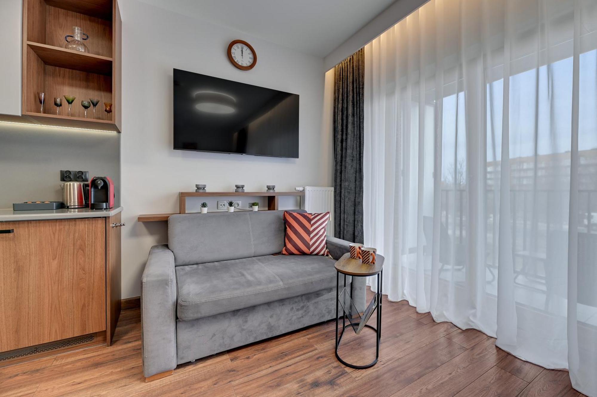 Nadmotlawie Riverside - Sauna, Gym & Parking By Downtown Apartments 格但斯克 客房 照片